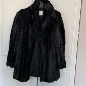 Black Faux Fur Jacket